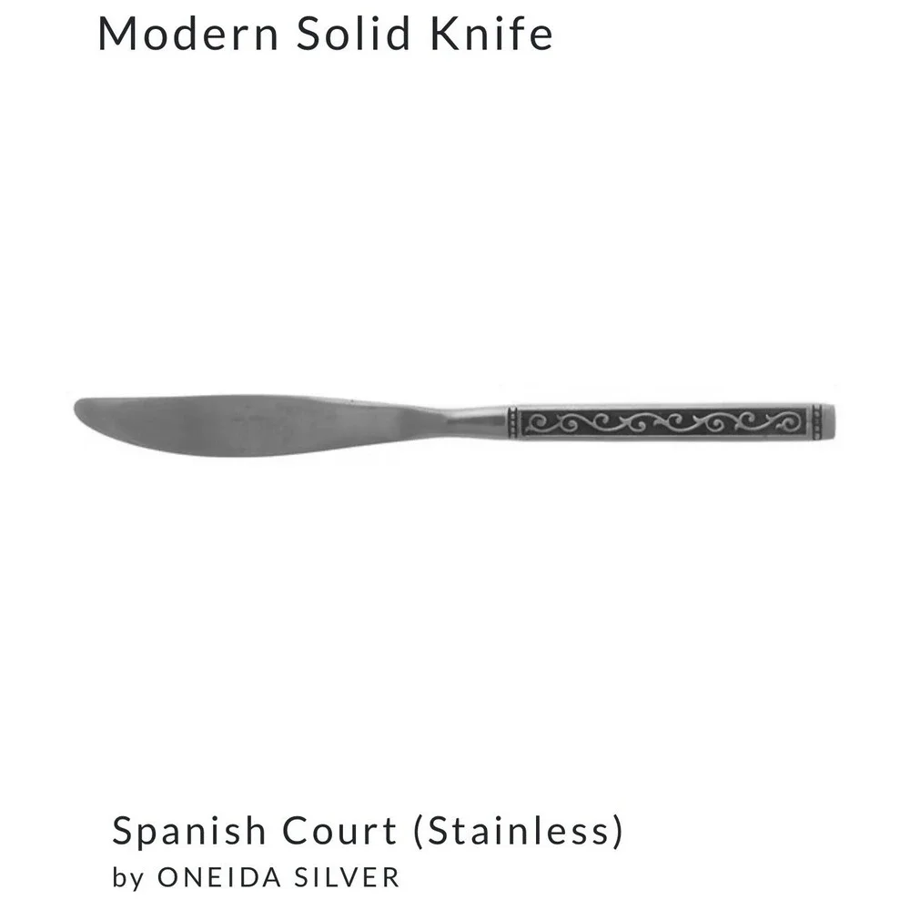 ONEIDA‎ LTD. ROGERS 1881 SPANISH COURT Set of 8 Dinner Knives